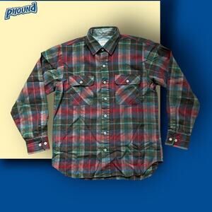 Vtg Arrow Sportswear Flannel Shirt M Acrylic Multicolor